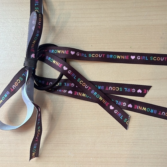 Girl Scouts green ribbon hair bow lot - Picture 4 of 8